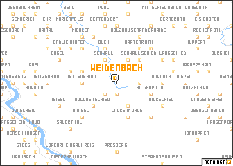 map of Weidenbach