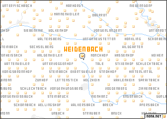 map of Weidenbach