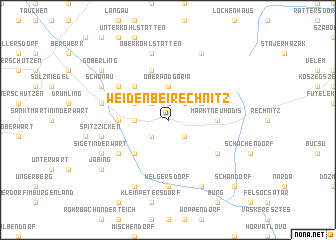 map of Weiden bei Rechnitz