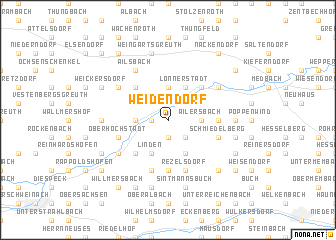 map of Weidendorf