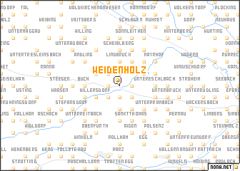 map of Weidenholz