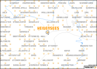 map of Weidensees