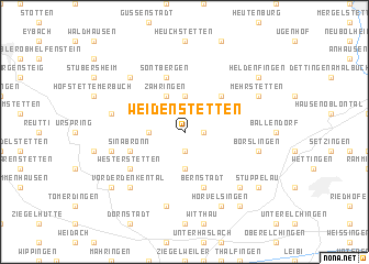 map of Weidenstetten