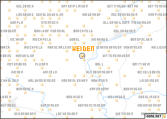 map of Weiden