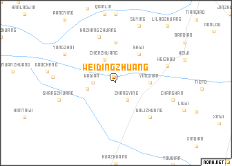 map of Weidingzhuang