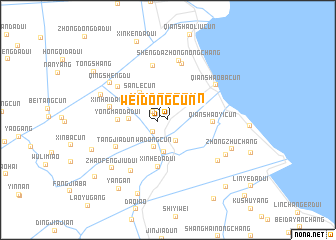 map of Weidongcun