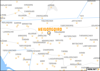 map of Weidongqiao