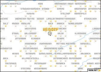 map of Weidorf