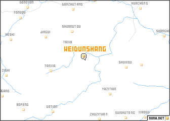 map of Weidunshang