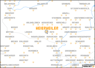 map of Weierweiler