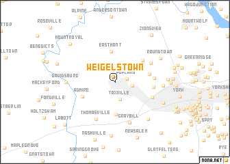 map of Weigelstown