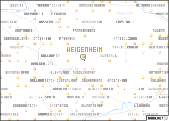 map of Weigenheim