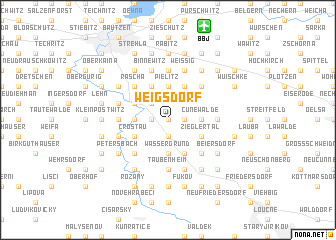 map of Weigsdorf