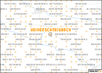 map of Weiherschneidbach