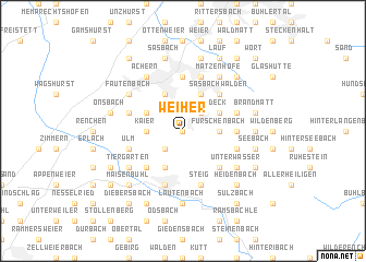 map of Weiher