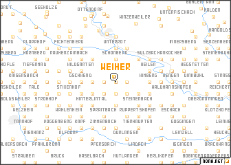 map of Weiher