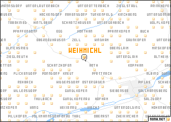 map of Weihmichl