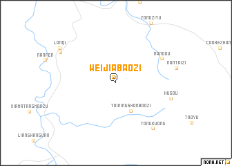 map of Weijiabaozi