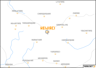 map of Weijiaci