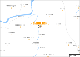 map of Weijialaowu