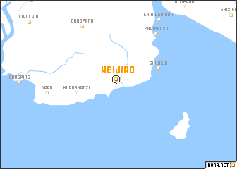 map of Weijiao