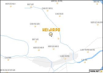 map of Weijiapo