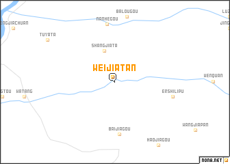 map of Weijiatan