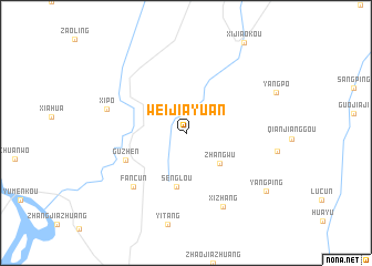 map of Weijiayuan