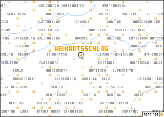 map of Weikartsschlag