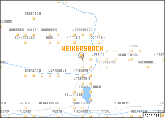 map of Weikersbach