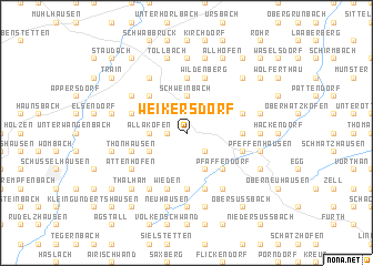 map of Weikersdorf