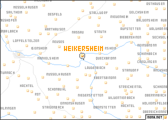 map of Weikersheim