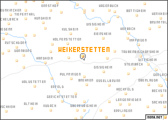 map of Weikerstetten