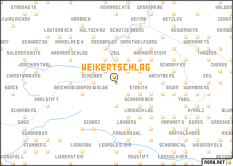 map of Weikertschlag