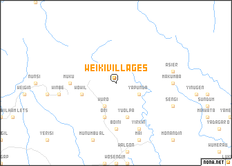 map of Weiki Villages