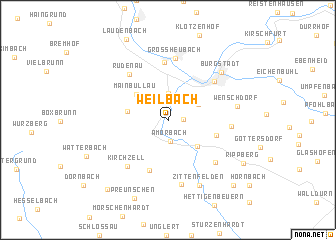map of Weilbach