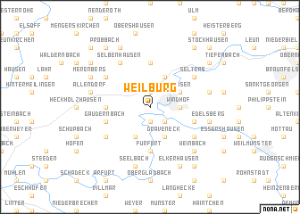 map of Weilburg