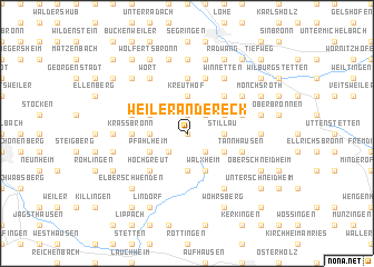 map of Weiler an der Eck