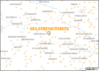 map of Weiler bei Weinsberg