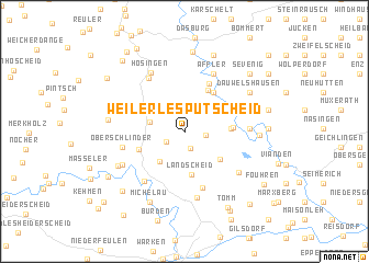 map of Weiler-lès-Putscheid