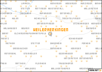 map of Weilermerkingen