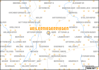 map of Weiler Niederrieden