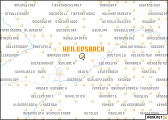 map of Weilersbach