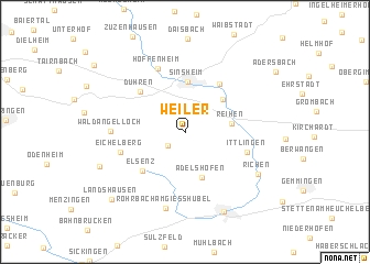 map of Weiler