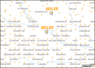 map of Weiler