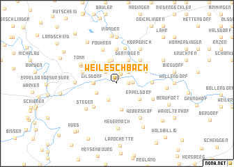 map of Weileschbach