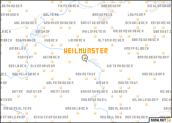 map of Weilmünster