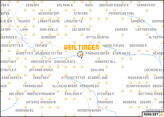 map of Weiltingen