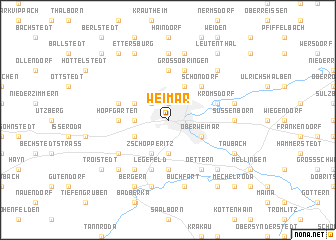 map of Weimar