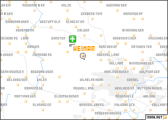 map of Weimar